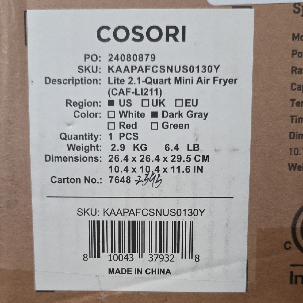 2.1-Quart Mini Air Fryer - Tan - Picture 4 of 4